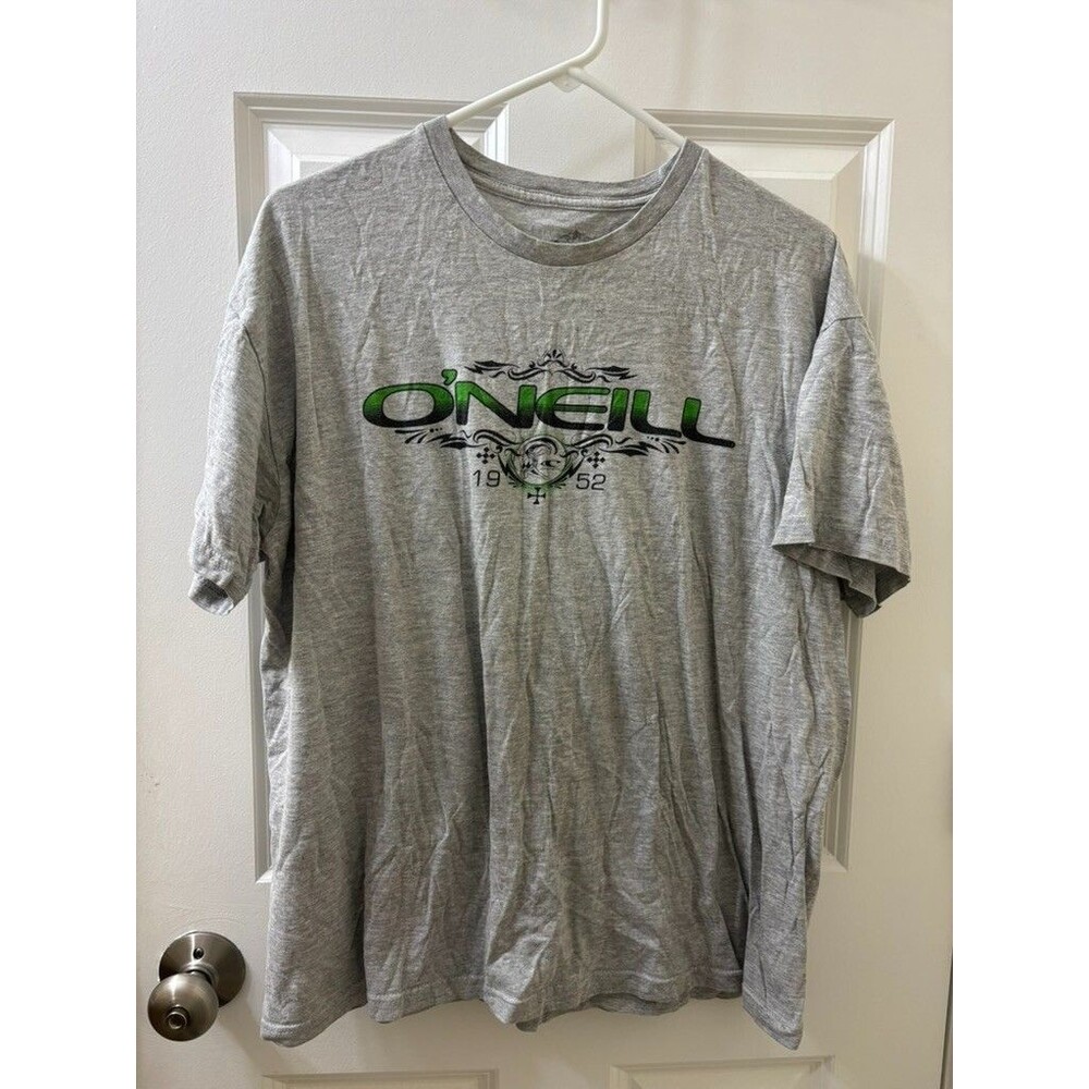 ONeill Men's Modern Fit Graphic Large T-shirt  Gray Short Sleeve CROSS 1952